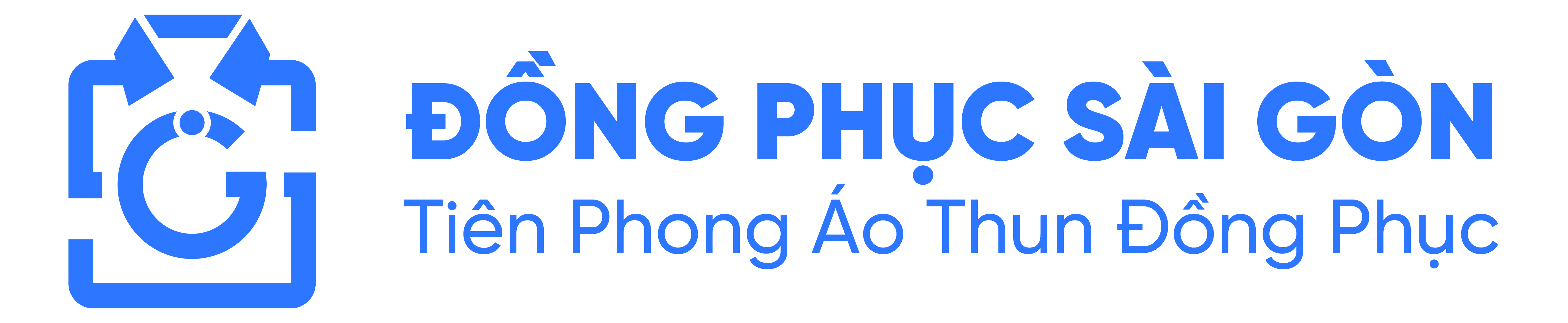 Logo Đồng Phục Sài Gòn màu xanh